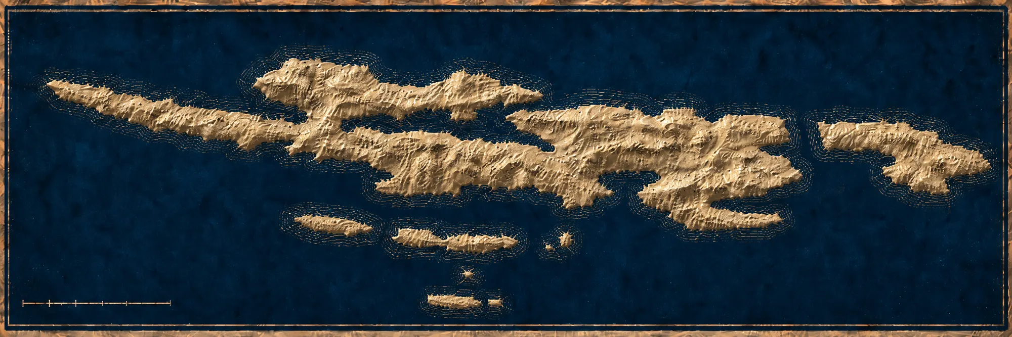 Map of the Foka dive sites around Pag