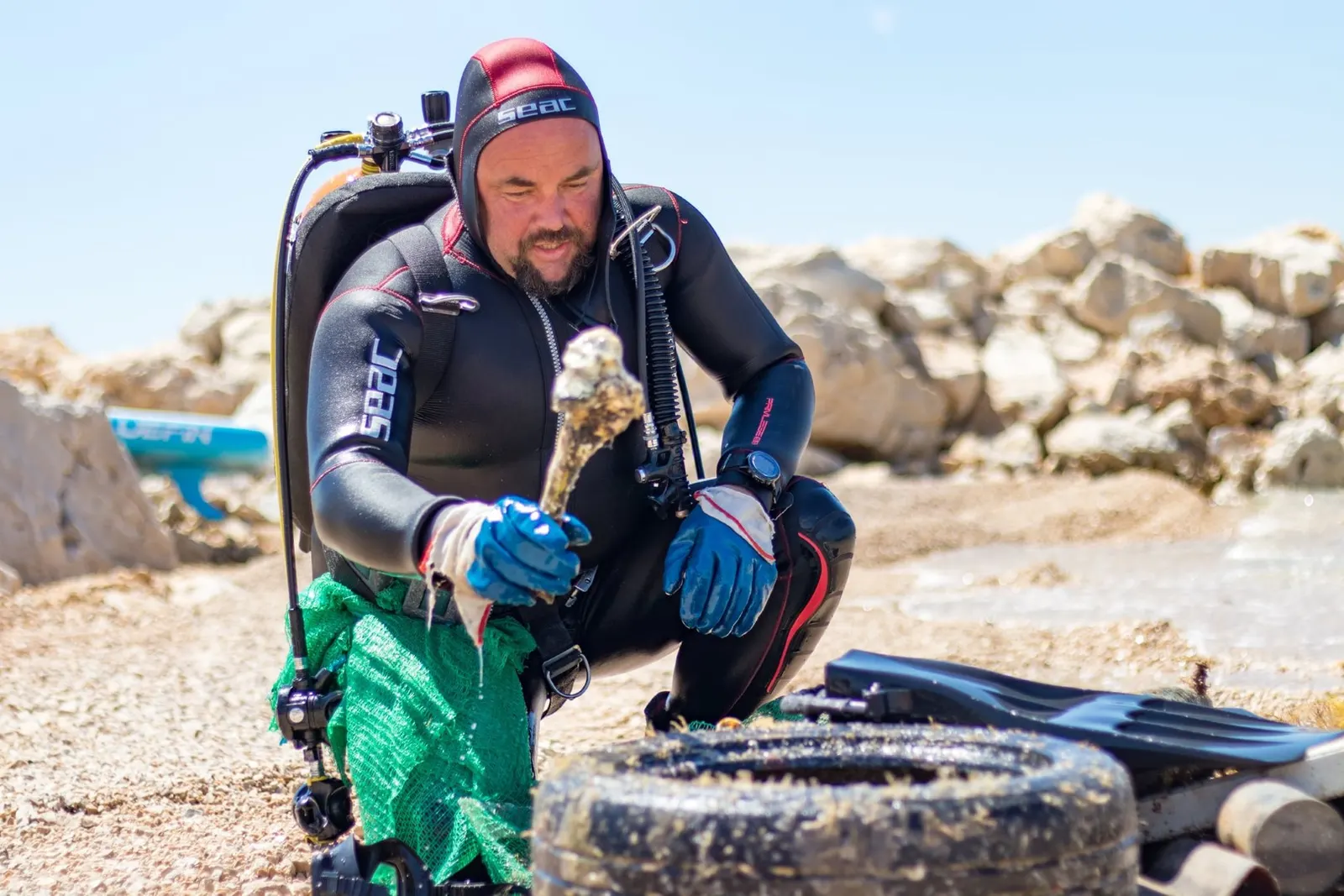 Eco Eco seabed cleanup around the island of Pag