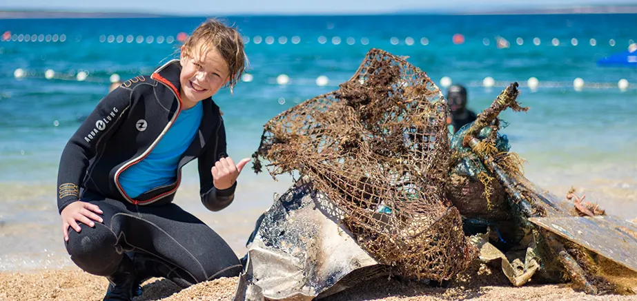 Recycled Reef project off Šimuni Beach, Pag