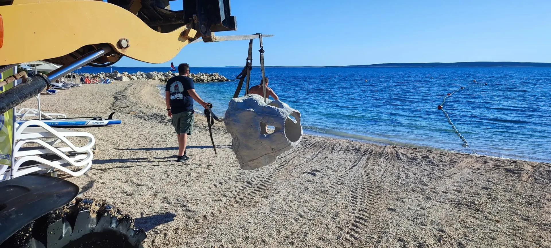 Recycled Reef project off Šimuni Beach, Pag