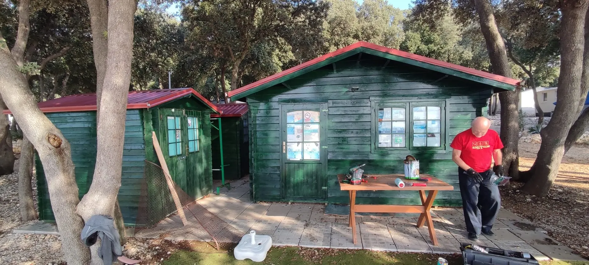 The Foka diving center at Camp Straško on Pag